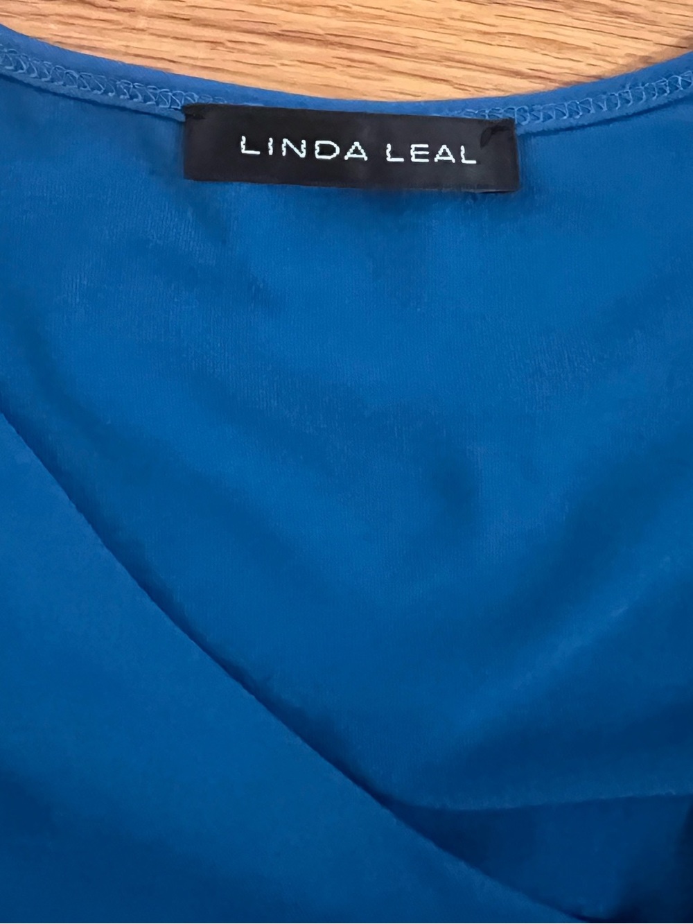 Linda Leal Women's Royal Blue V-Neck Top